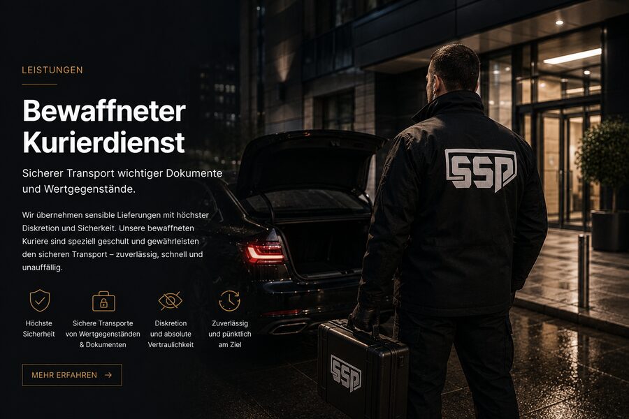Bewaffnete Transporte und Kurierdienst